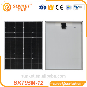 Wasserdichte IP67 Hersteller China 12 V 95 Watt MONO Solar Panel Preis Uganda
